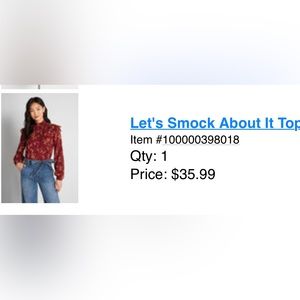 NWT blouse from ModCloth. Ruffles are adorable! Cami comes with it.